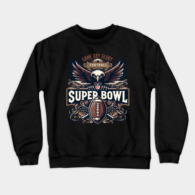 superbowl game day glory football Crewneck Sweatshirt by AOAOCreation